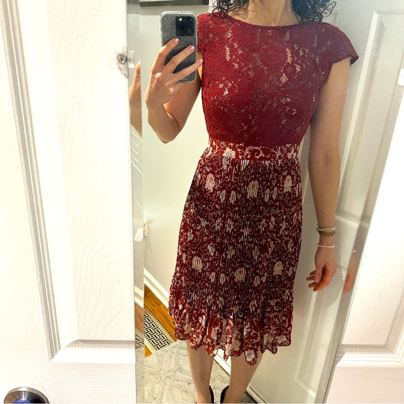 Plenty by Tracy Reese Lace Pleated Dress - Picture 1 of 9